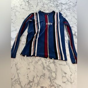 Blue Stripped Shirt (Size Small)